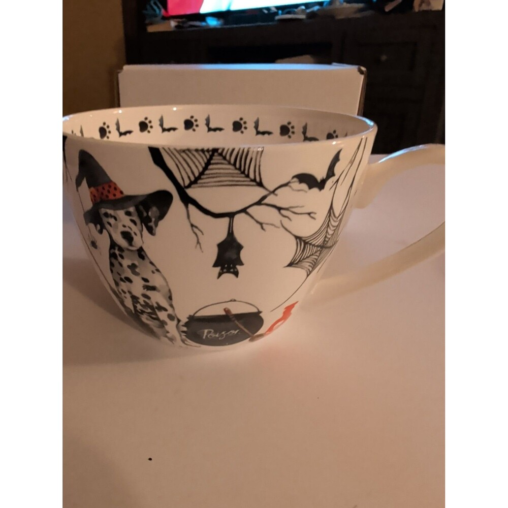 Portobello By Design China Mug Halloween Wizard Westie